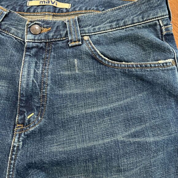 Mavi Jeans Men's Size 31x32 Distressed Blue Denim - Picture 8 of 16